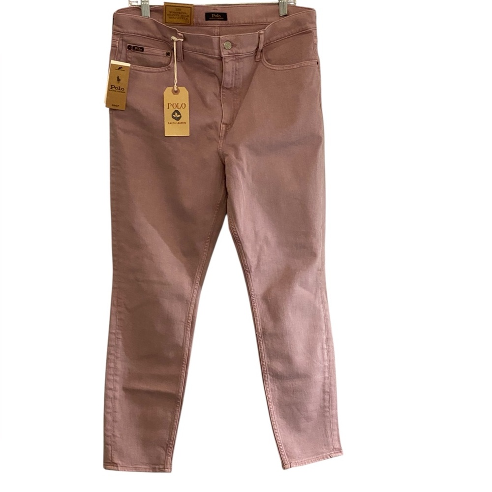 Polo by Ralph Lauren Tompkins High Rise Skinny Jeans Orchid 31 NWT